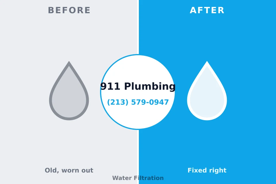 Before and after: plumbing company Smithville-Sanders, IN
